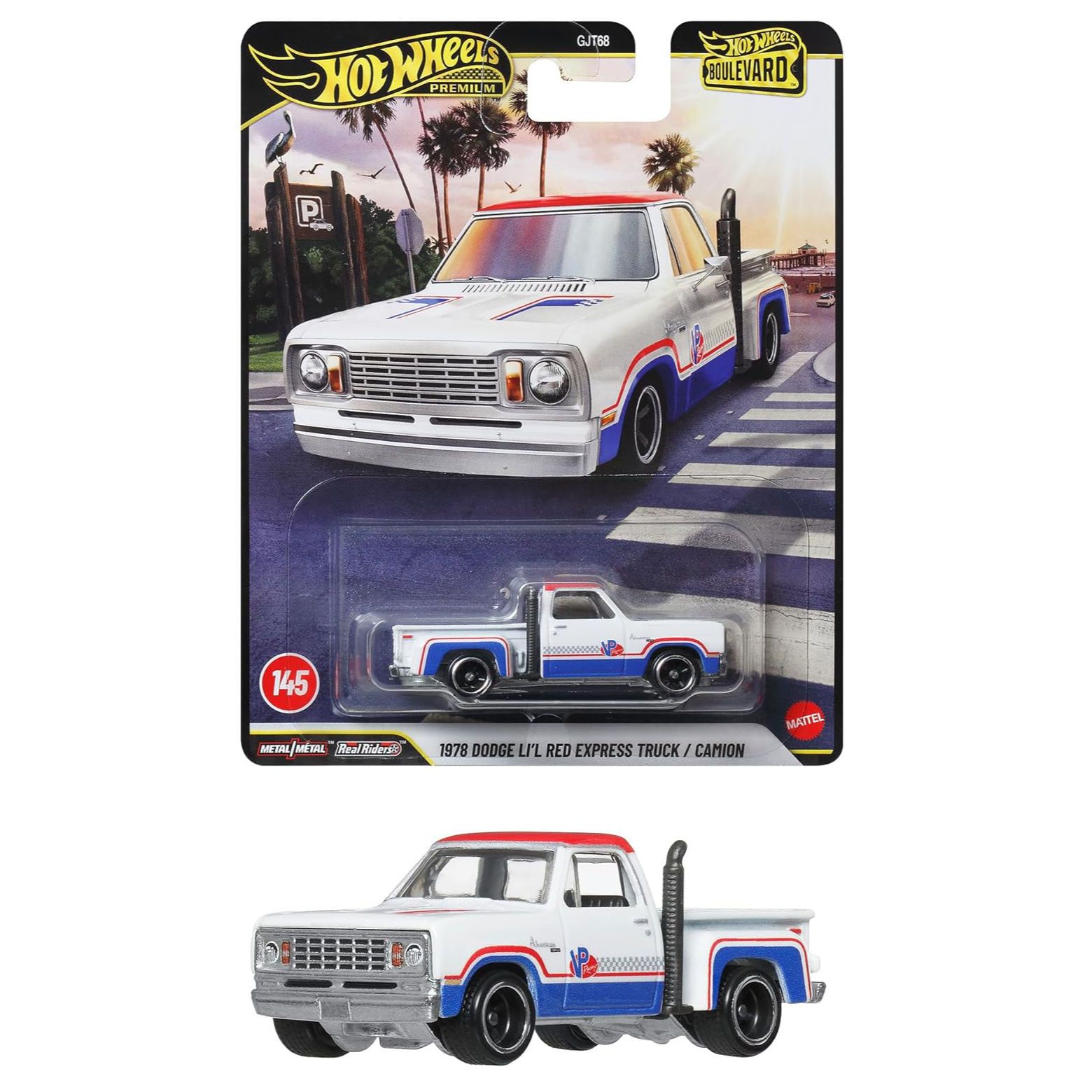Hot Wheels Premium Boulevard 1978 Dodge Li'L Red Express Truck/Camion