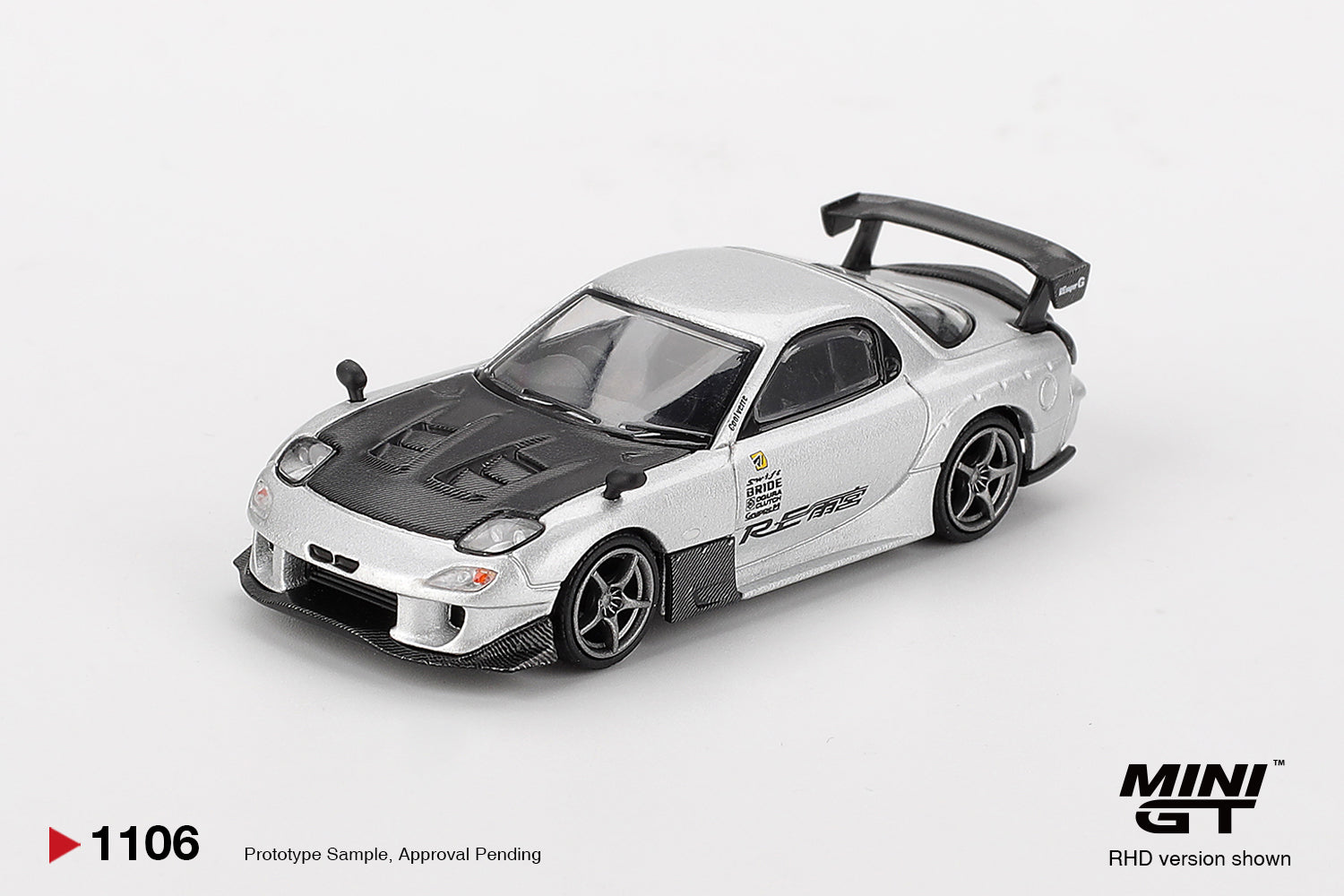 Mini GT Mazda RX-7 RE- Amemiya Sliver 1:64 Scale