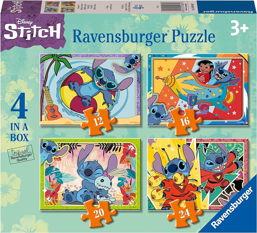 Disney Stitch 12/16/20/24 Piece Jigsaw Puzzle