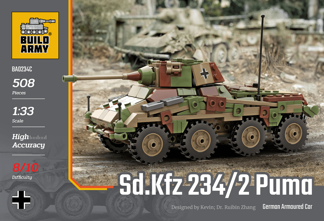 Build Army sd. Kfz.234 Puma 508 pieces