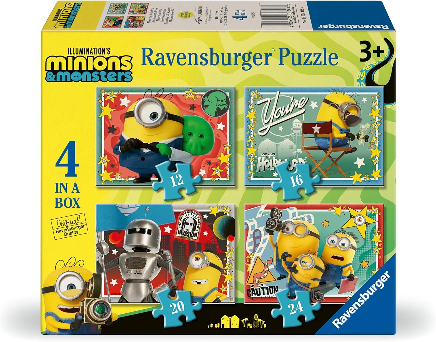 Minions Directing Life Moment 12/16/20/24 Piece Jigsaws