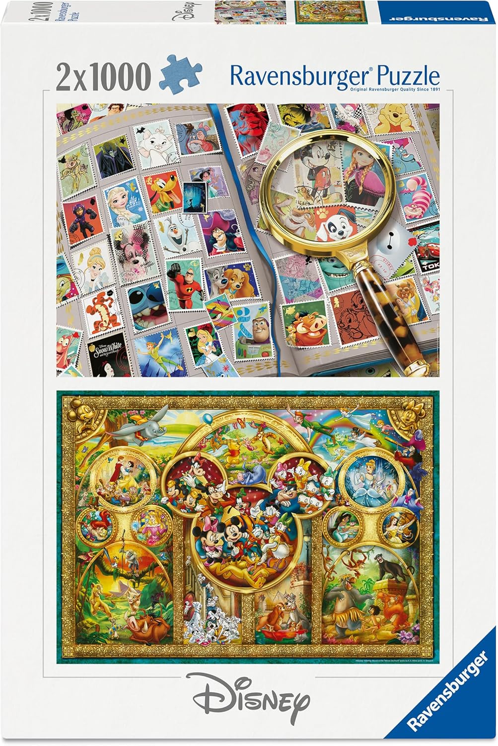 Disney 2x 1000 Piece Jigsaw Puzzle Set
