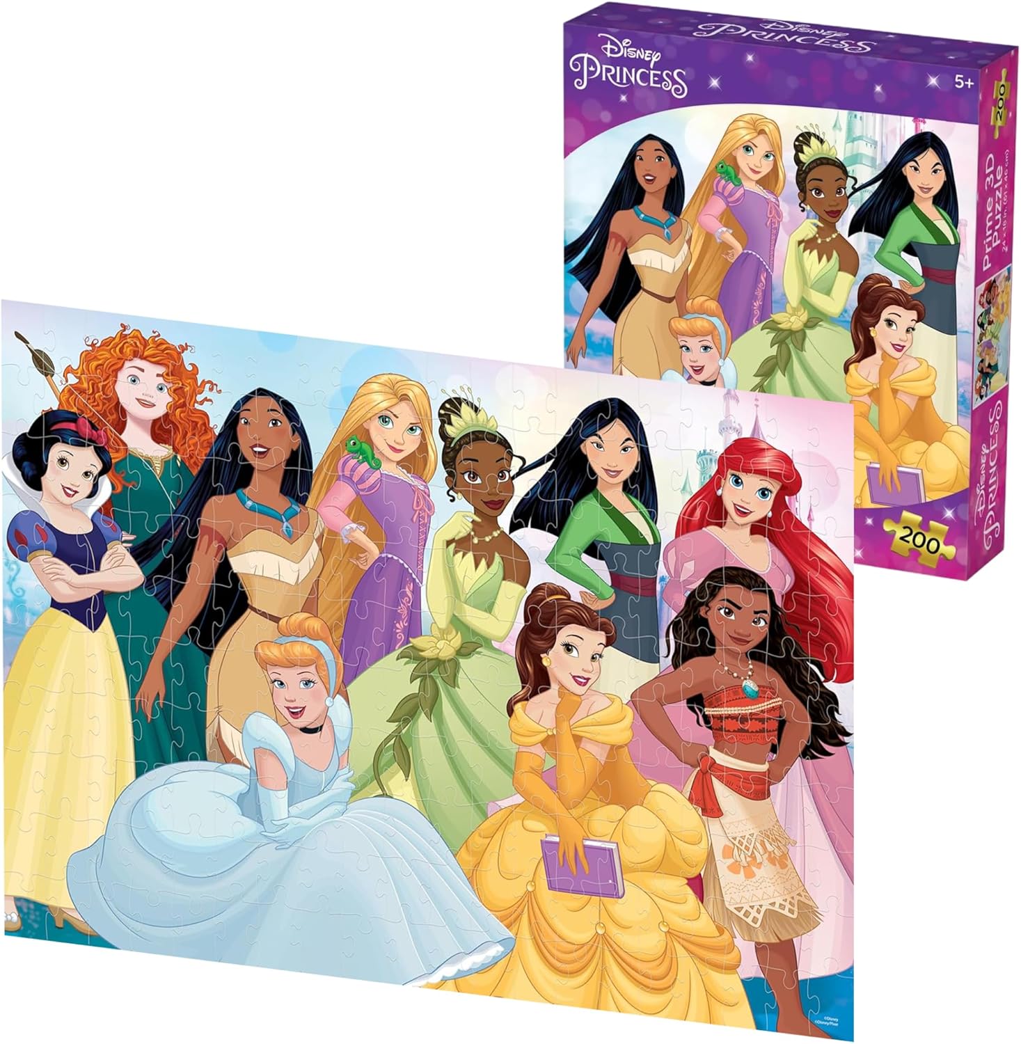 Prime 3D Disney Princess 200 pc Puzzle
