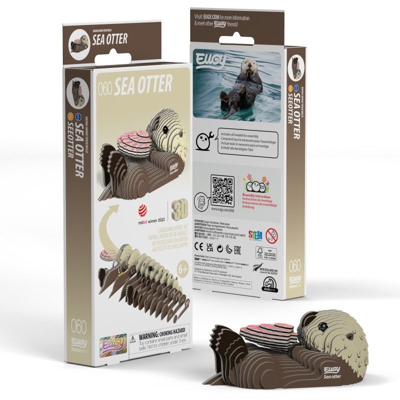 EUGY Sea Otter 3D Puzzle