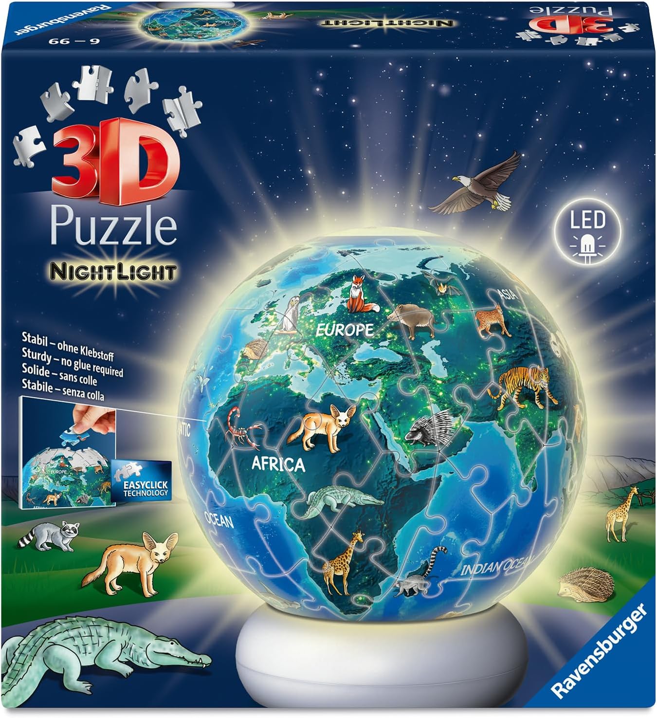 3D Puzzle NightLight Earth Puzzle