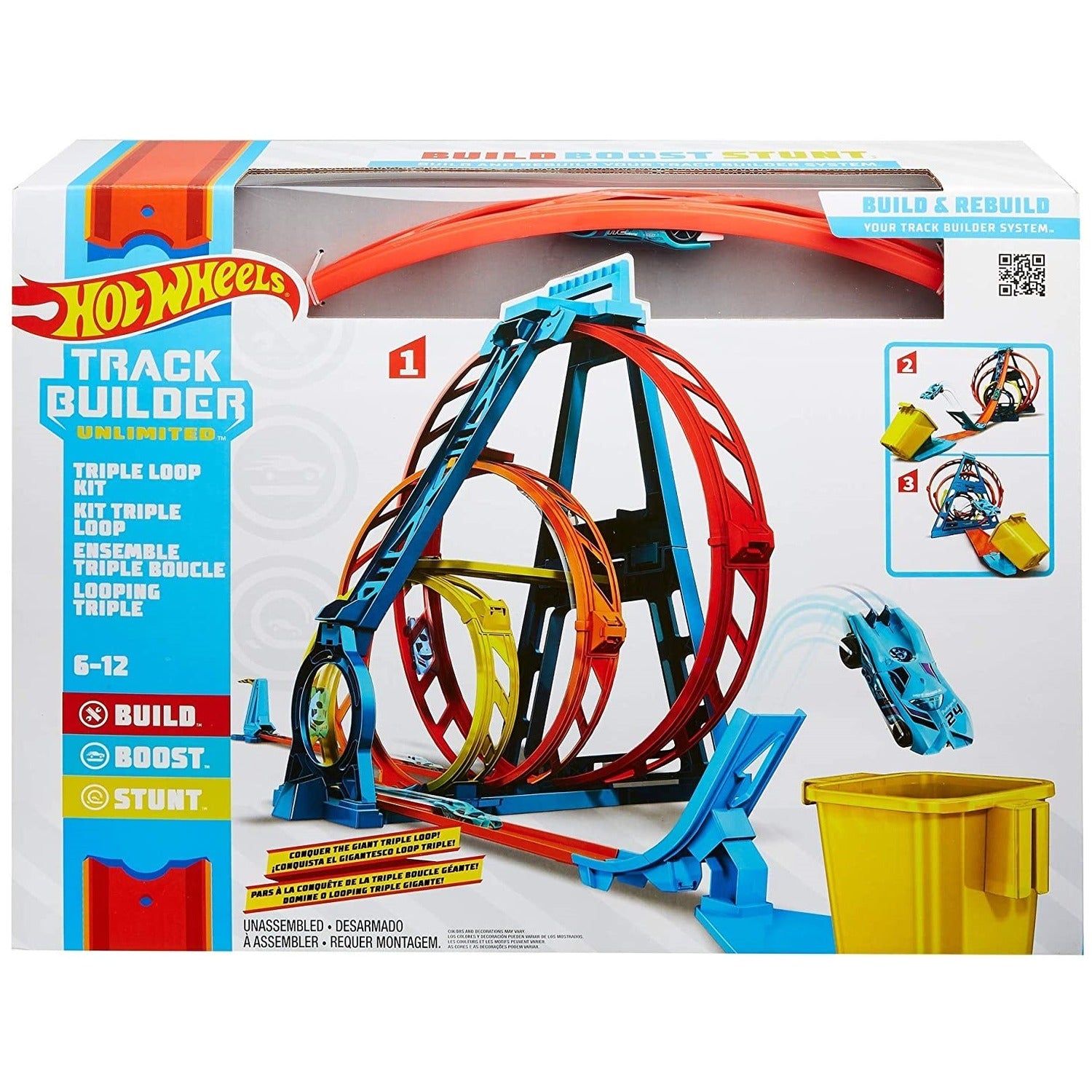Hot Wheels Track Builder Unlimited Triple Loop Kit