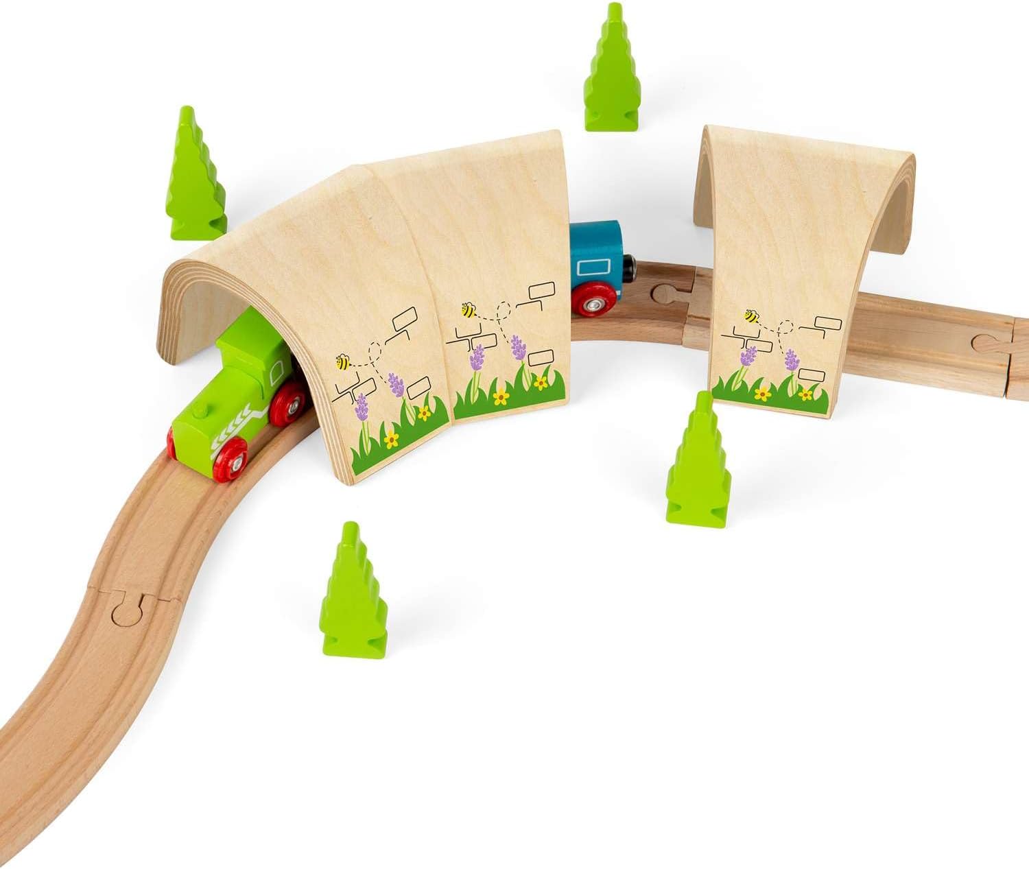 Wooden Curve & Straight Tunnel