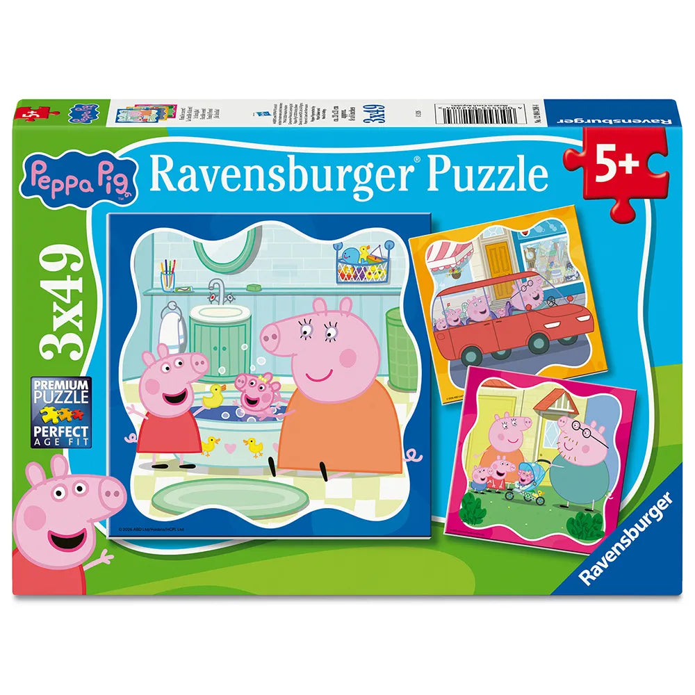 Peppa Pig 3x49 Piece Jigsaw Puzzles
