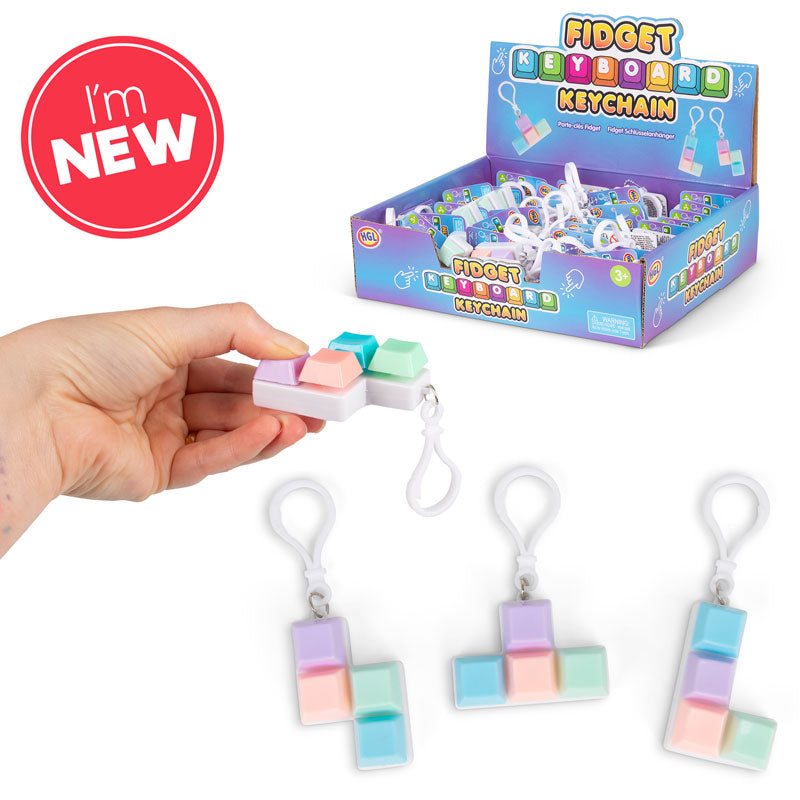 Fidget Keyboard Keychain