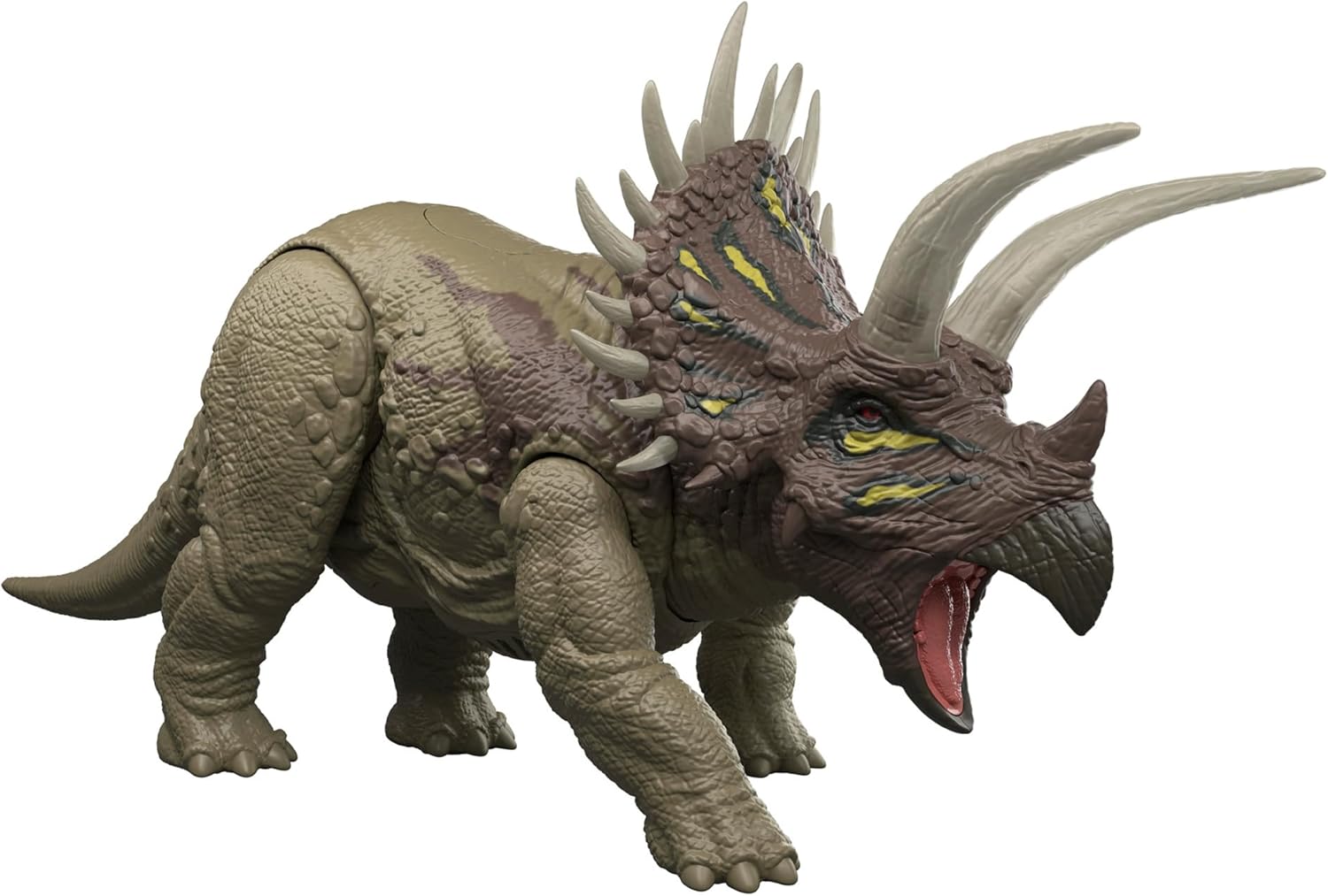 Jurassic World Wild Roar Triceratops Dinosaur Sounds & Attack Action Dino