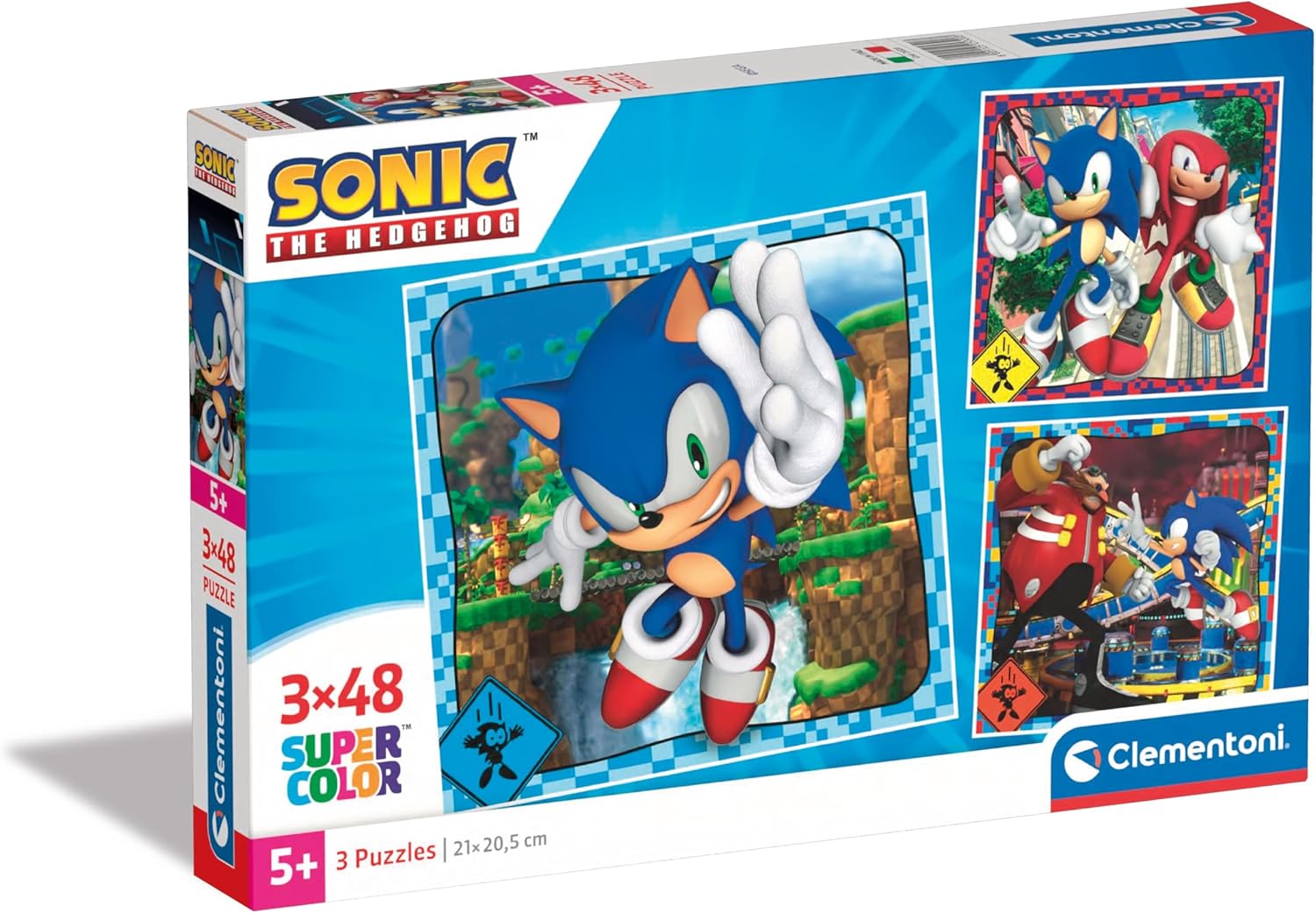 Clementoni Sonic the Hedgehog 3x48 Piece Jigsaw