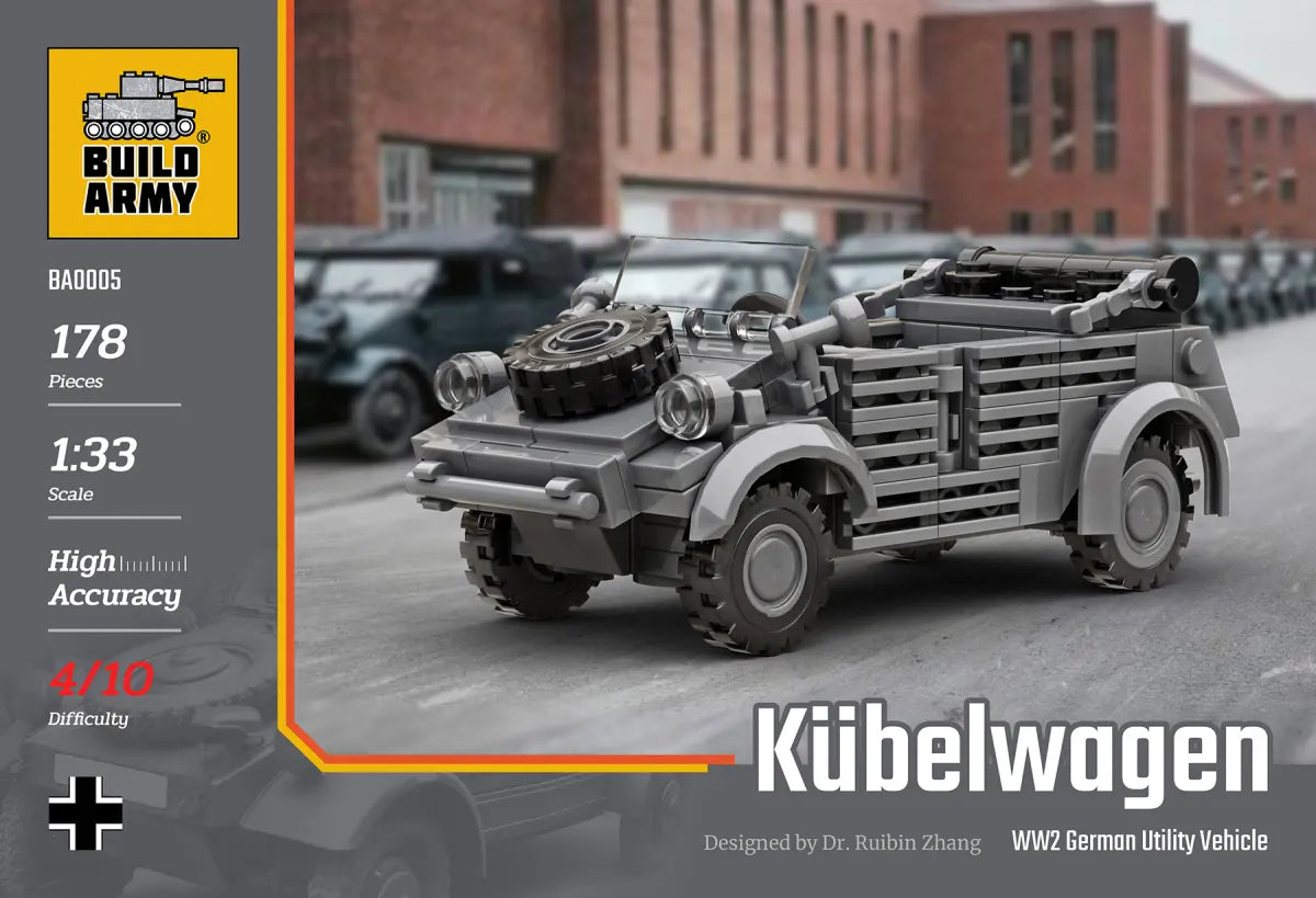 Build Army KubelWagen Utility Vehicle 178 pieces