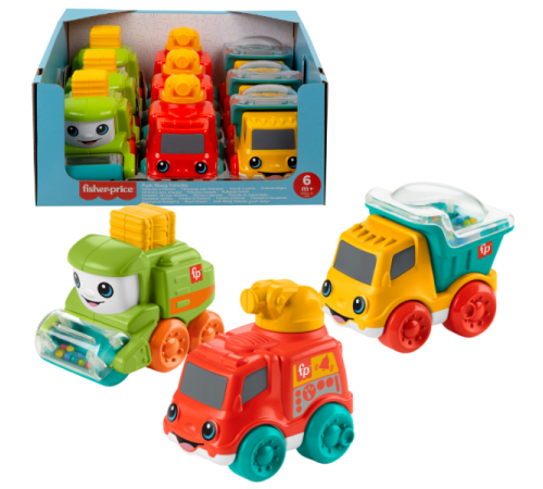 Fisher Price Push Along Vehicle Assortment