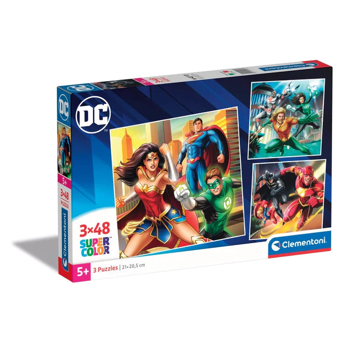 Clementoni DC Comics 3x48 Piece Jigsaw Puzzle