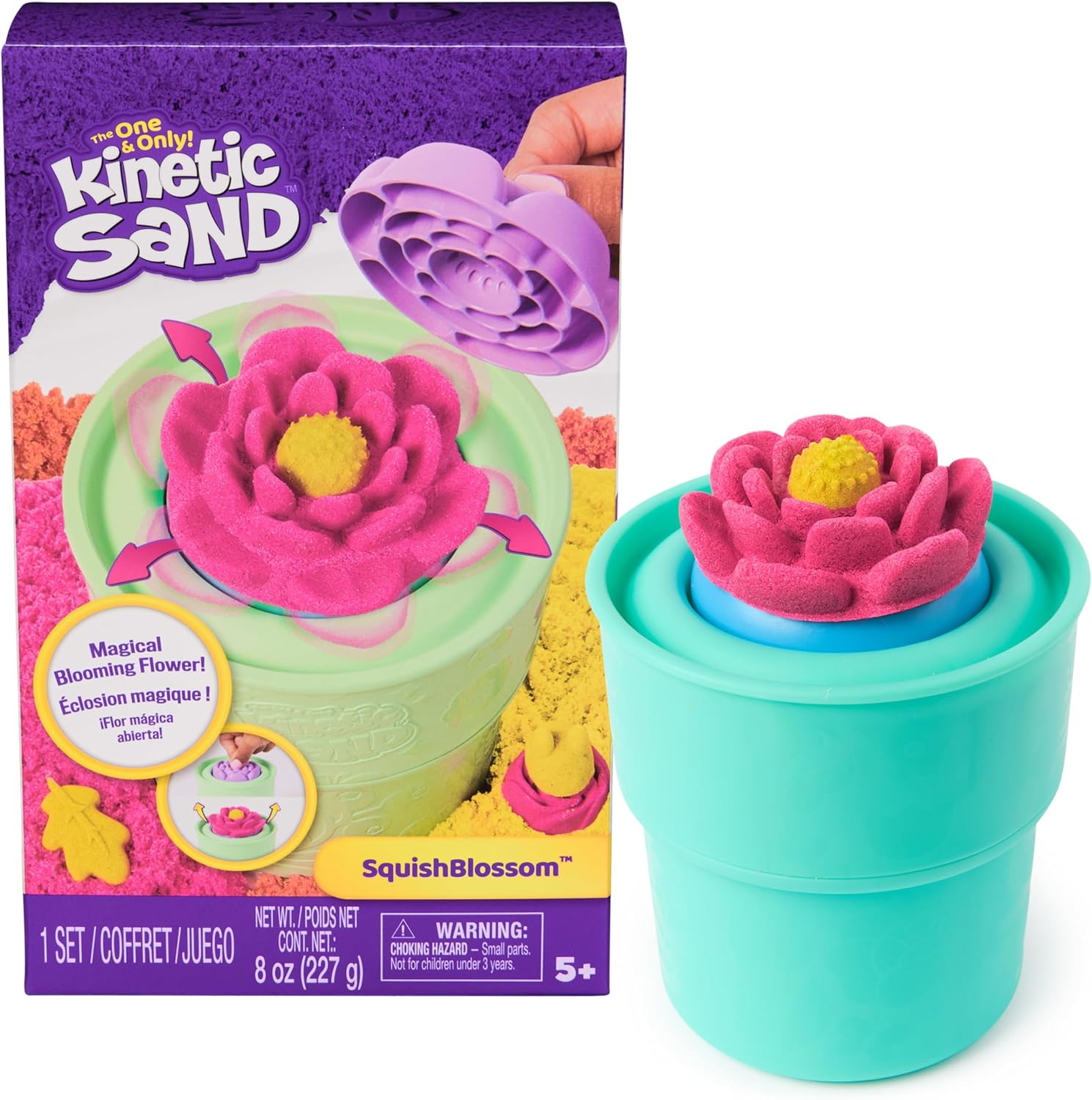 Kinetic Sand SquishBlossom Blooming Flower