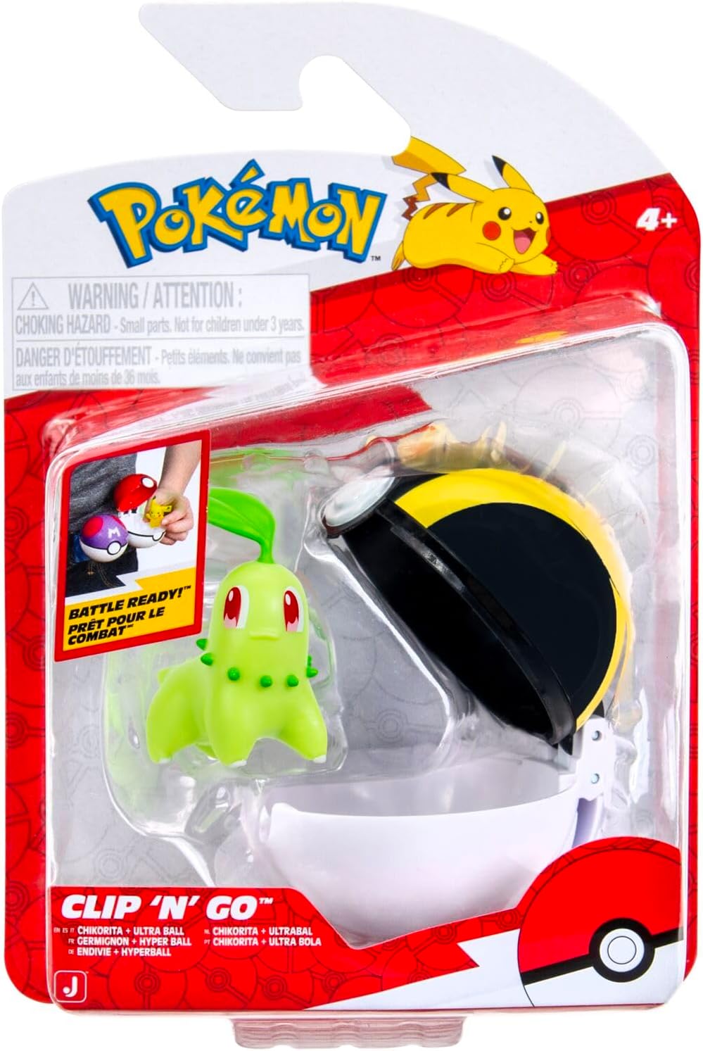 Pokemon Clip N Go Chikorita & Ultra Ball