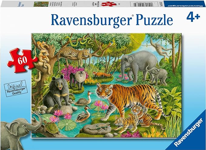 Animals of India 60 Piece Jigsaw Puzzle