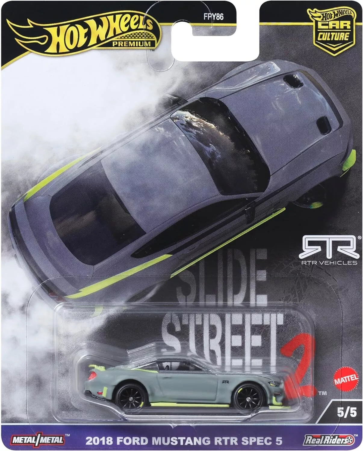 Hot Wheels Car Culture Real Riders 2018 Ford Mustang RTR Spec 5