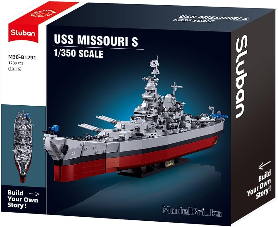 Sluban 1:350 USS Missouri S Construction Set