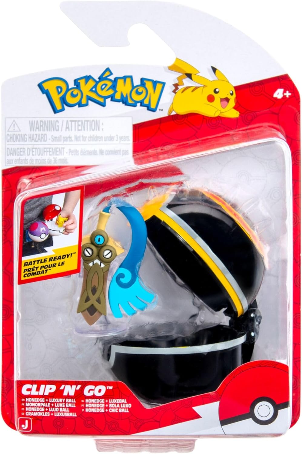 Pokemon Clip N Go Honedge & Luxury Ball