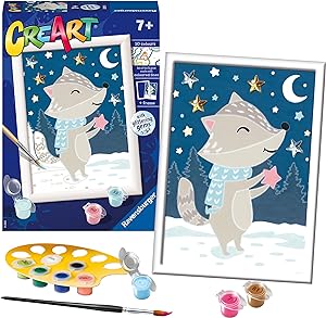 CreArt Paint by Numbers - Cute Badger