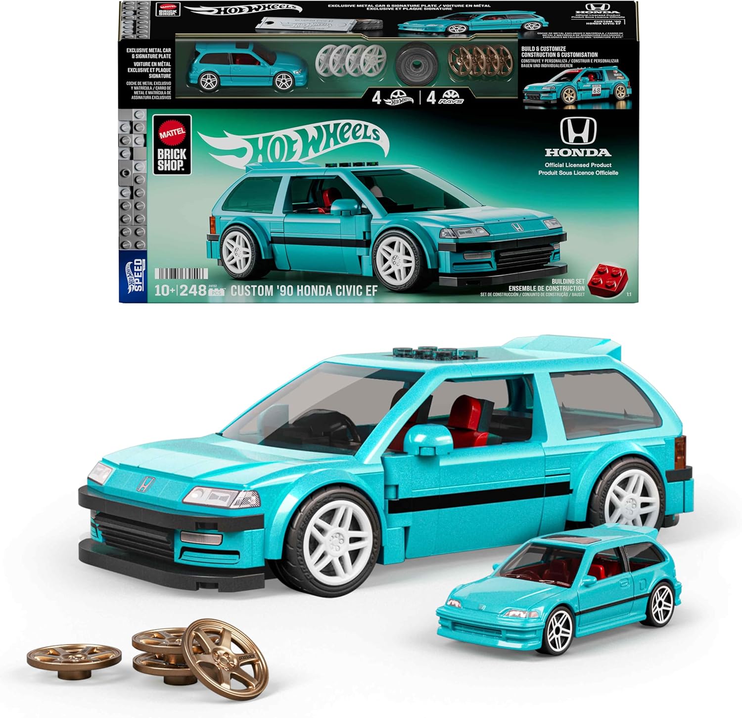 Mattel Brick Shop Hot Wheels Custom 90 Honda Civic