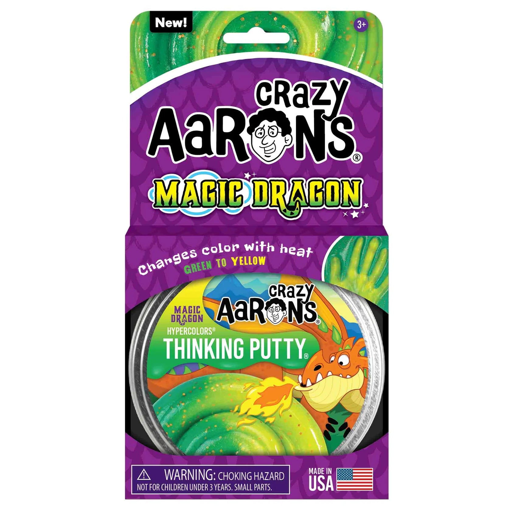 Crazy Aarons Hypercolour Putty Magic Dragon