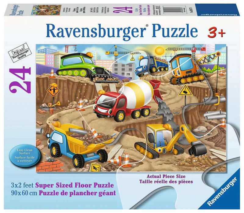 Construction Fun 24 Piece Floor Puzle