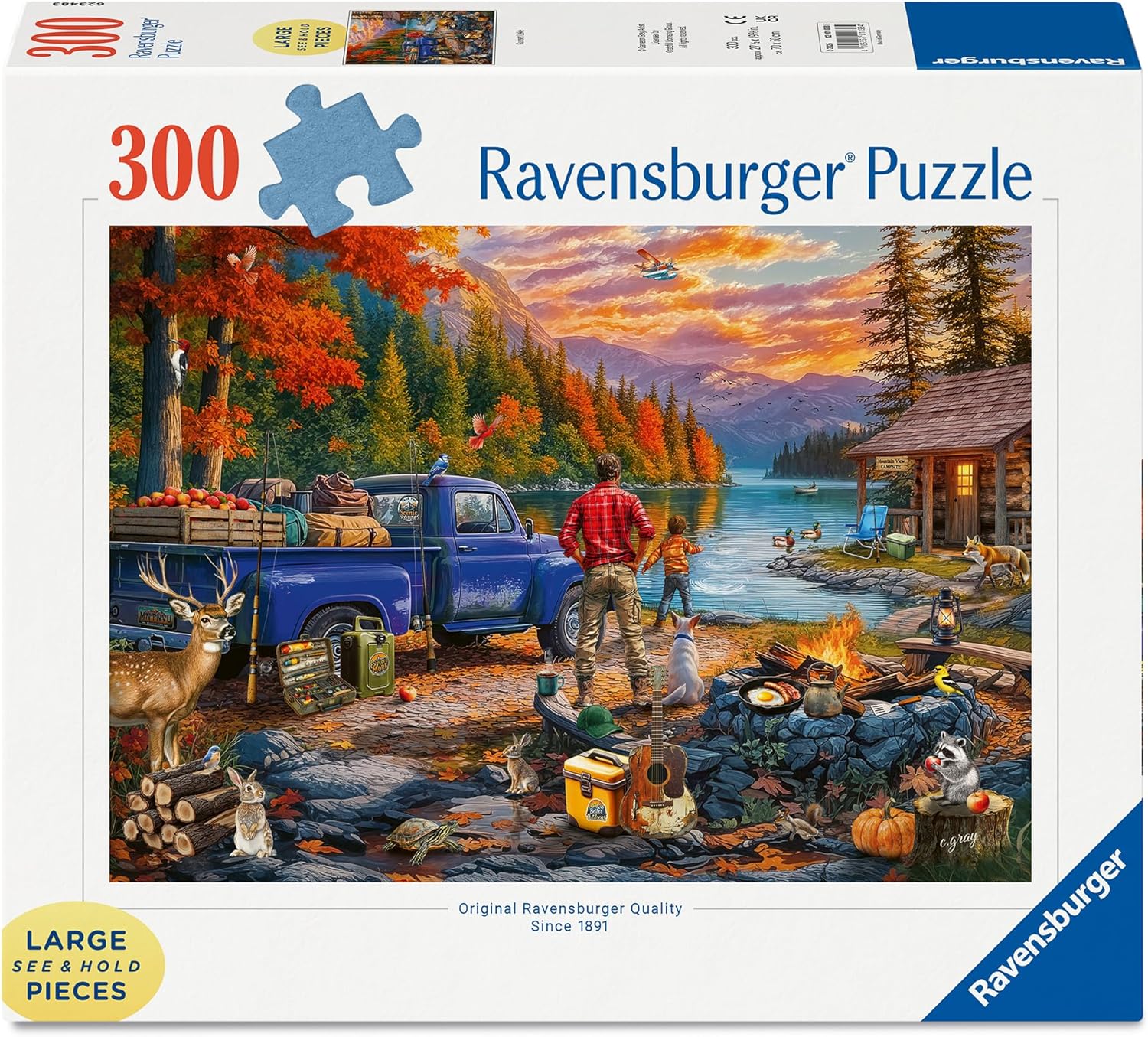 Sunset Lake 300 Piece Jigsaw Puzzle