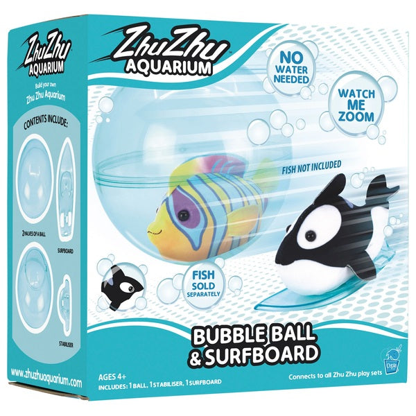 Zhu Zhu Aquarium - Bubble Ball and Surf Board Playset