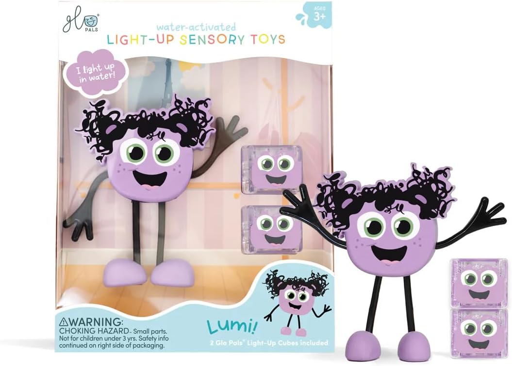 Glo Pals Light Up Sensory Toy Character Pack Purpl