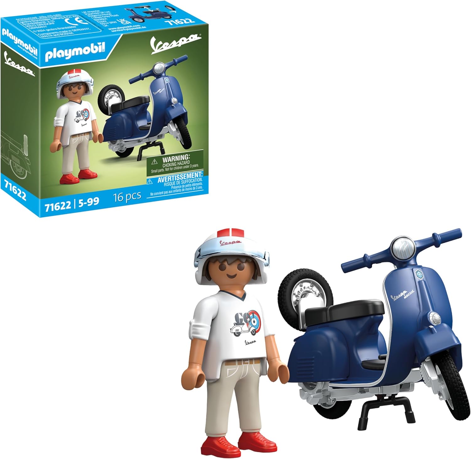 Playmobil 1969 Vespa 150 Sprint Veloce Navy Blue