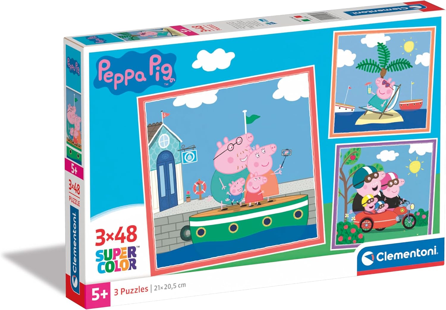 Clementoni Peppa Pig 3x48 Piece Jigsaw
