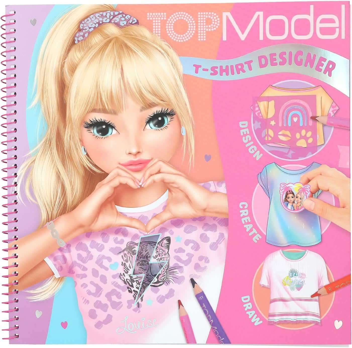 TOPModel T-Shirt Designer Colouring Book