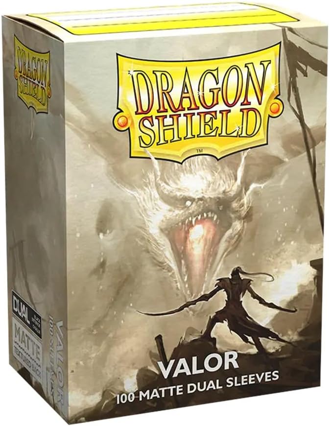 Dragon Shield - Dual Matte Standard Size Sleeves 100pk - Valor Cream