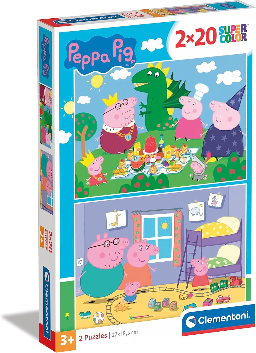 Clementoni Peppa Pig 2x20 Piece Jigsaw Puzzle