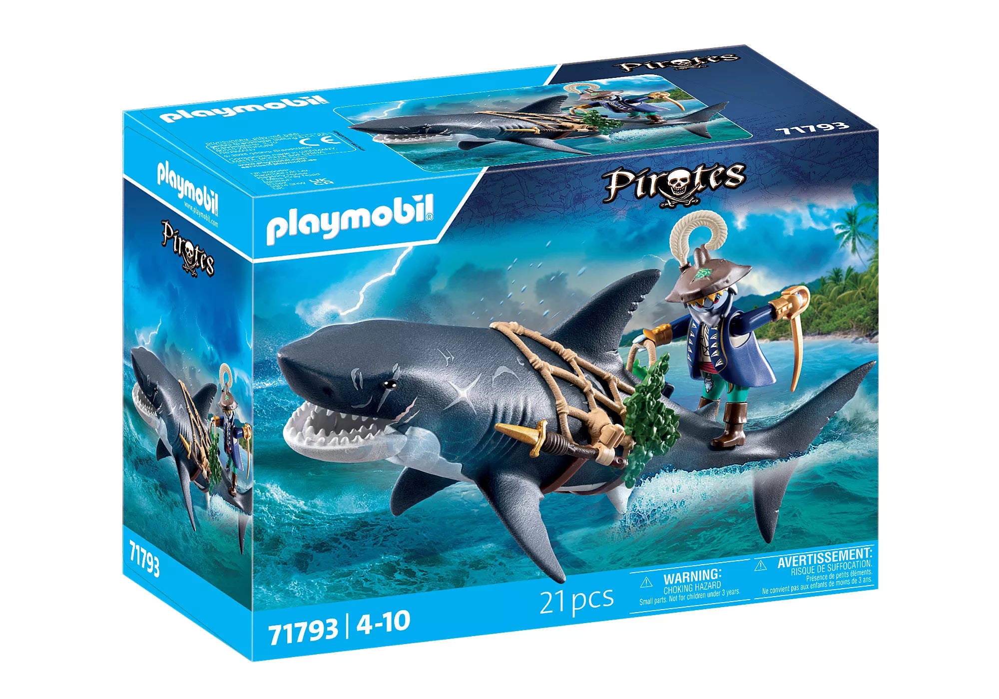 Playmobil Giant Shark with Pirate