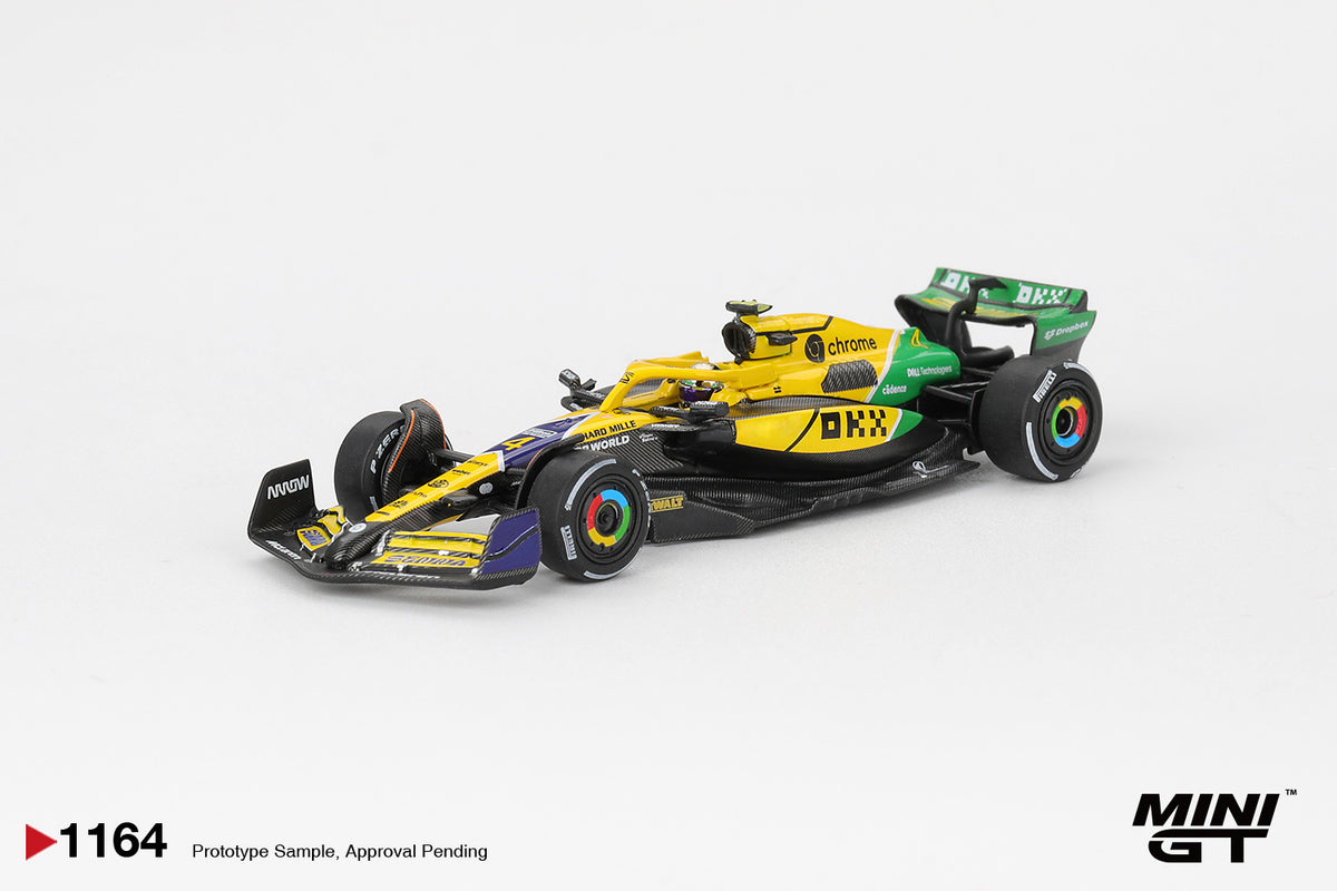 Mini GT McLaren MCL38 Lando Norris 2024 Monaco GP 1:64 Die Cast Model