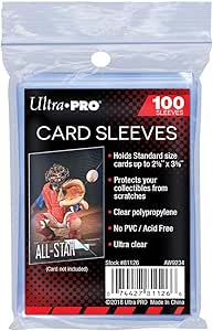 Ultra Pro Standard Soft Sleeves (100 Pack)