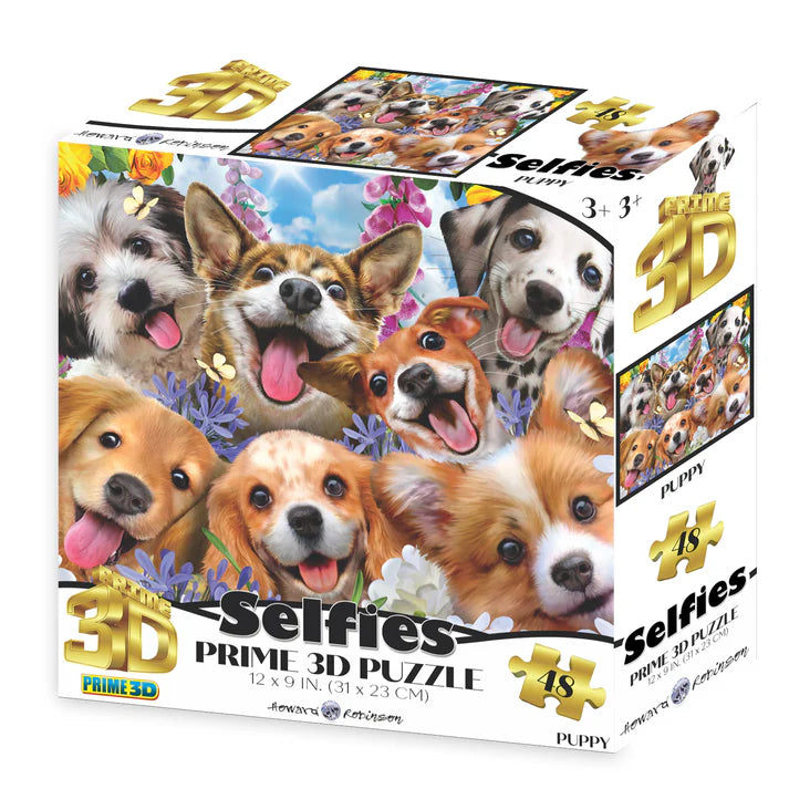 Prime 3D Howard Robinson: Puppy Selfie - 48 pc Puzzle
