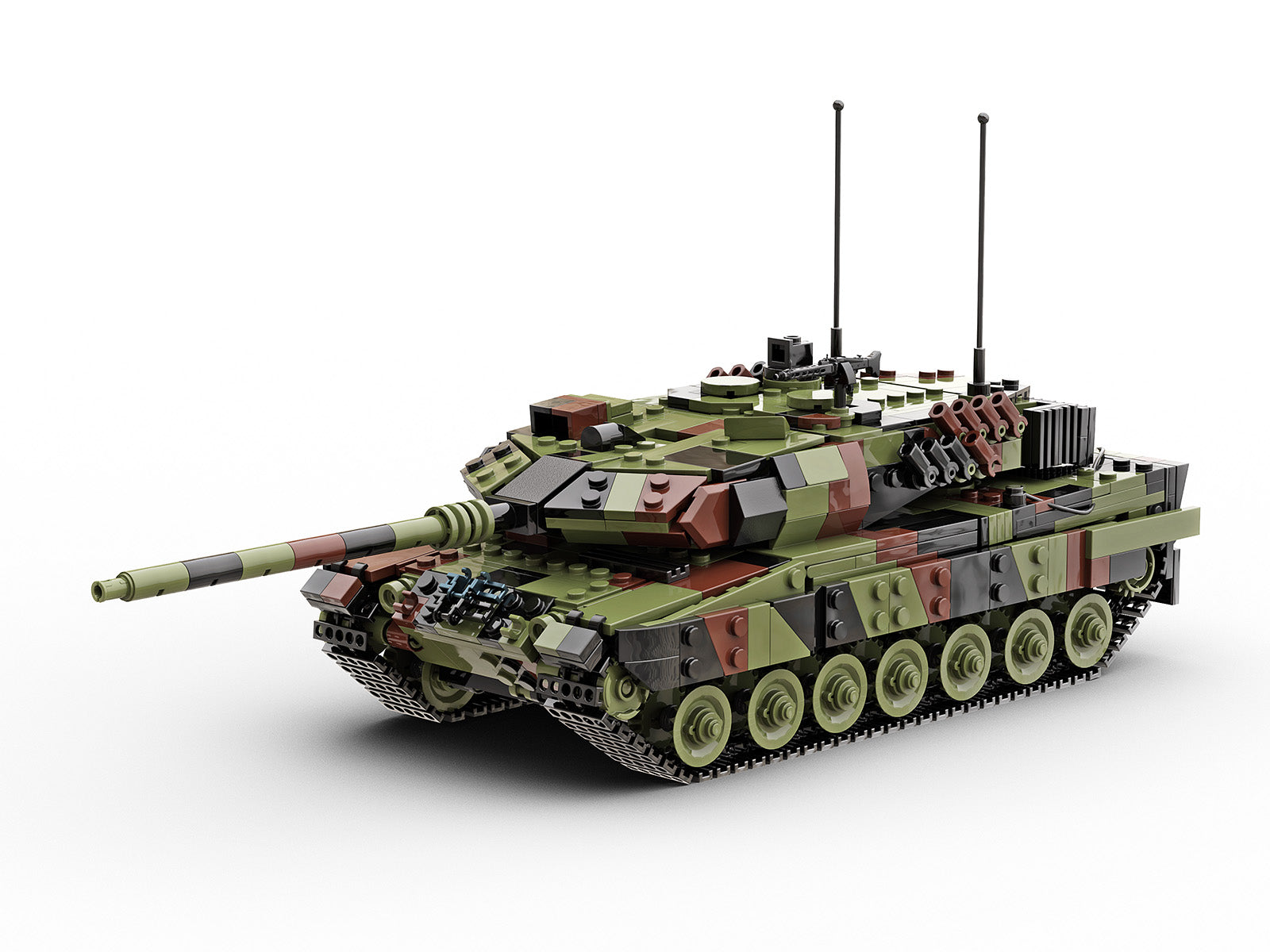 Build Army Leopard 2 Tank 1400 pieces