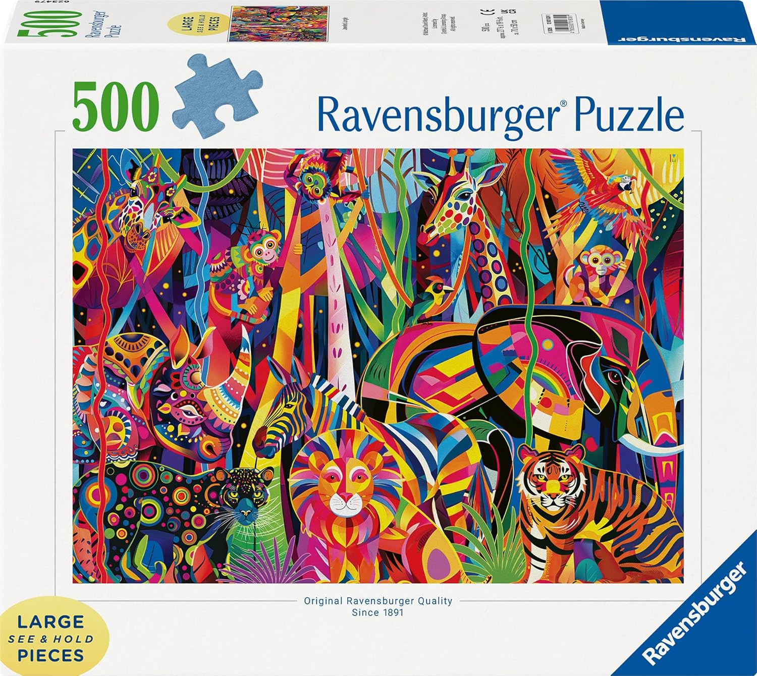 Jewelled Jungle 500 Piece Jigsaw Puzzle