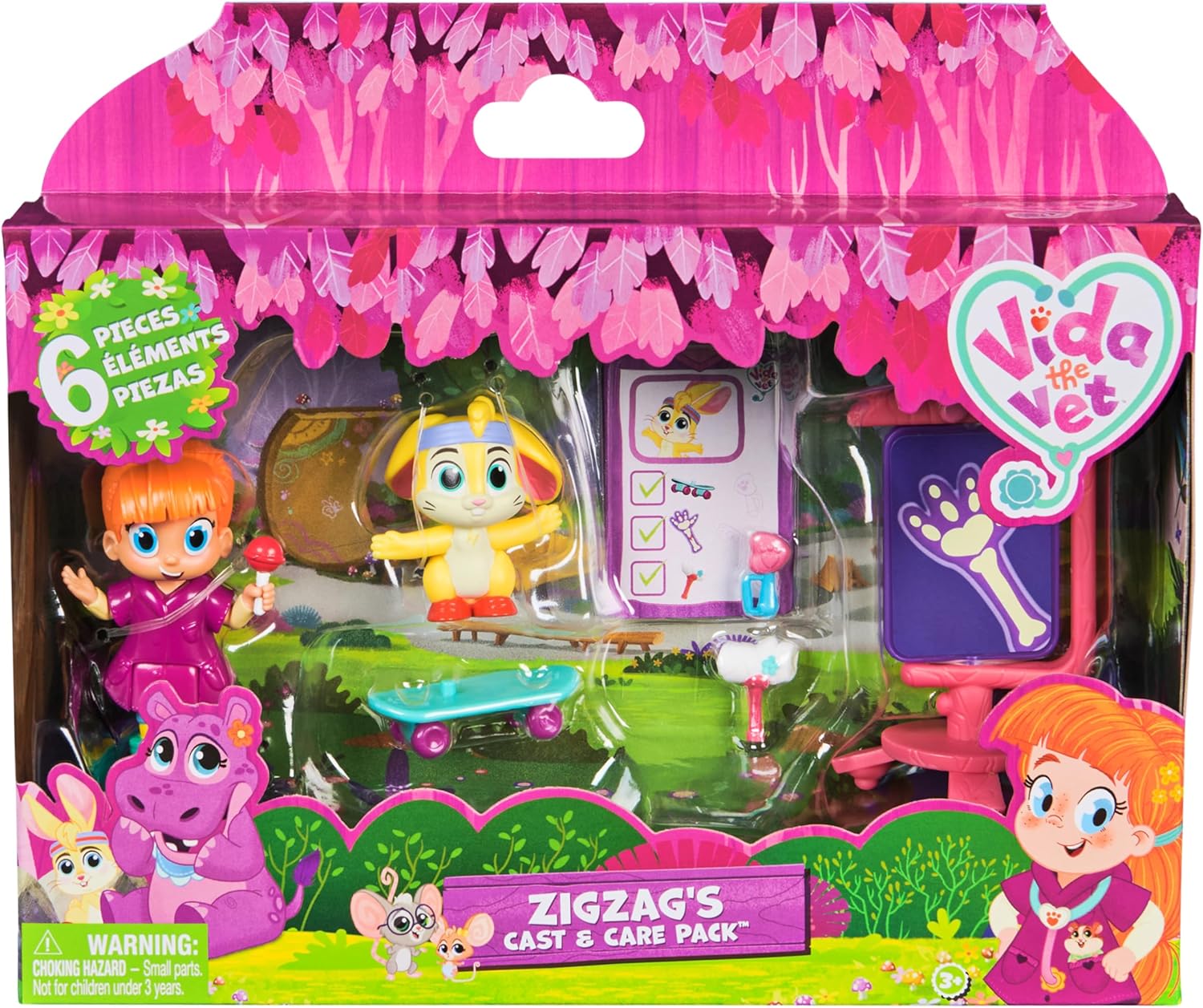 Vida the Vet, Zig Zag’s Cast & Care Pack with Vida & Zig Zag Action Figures