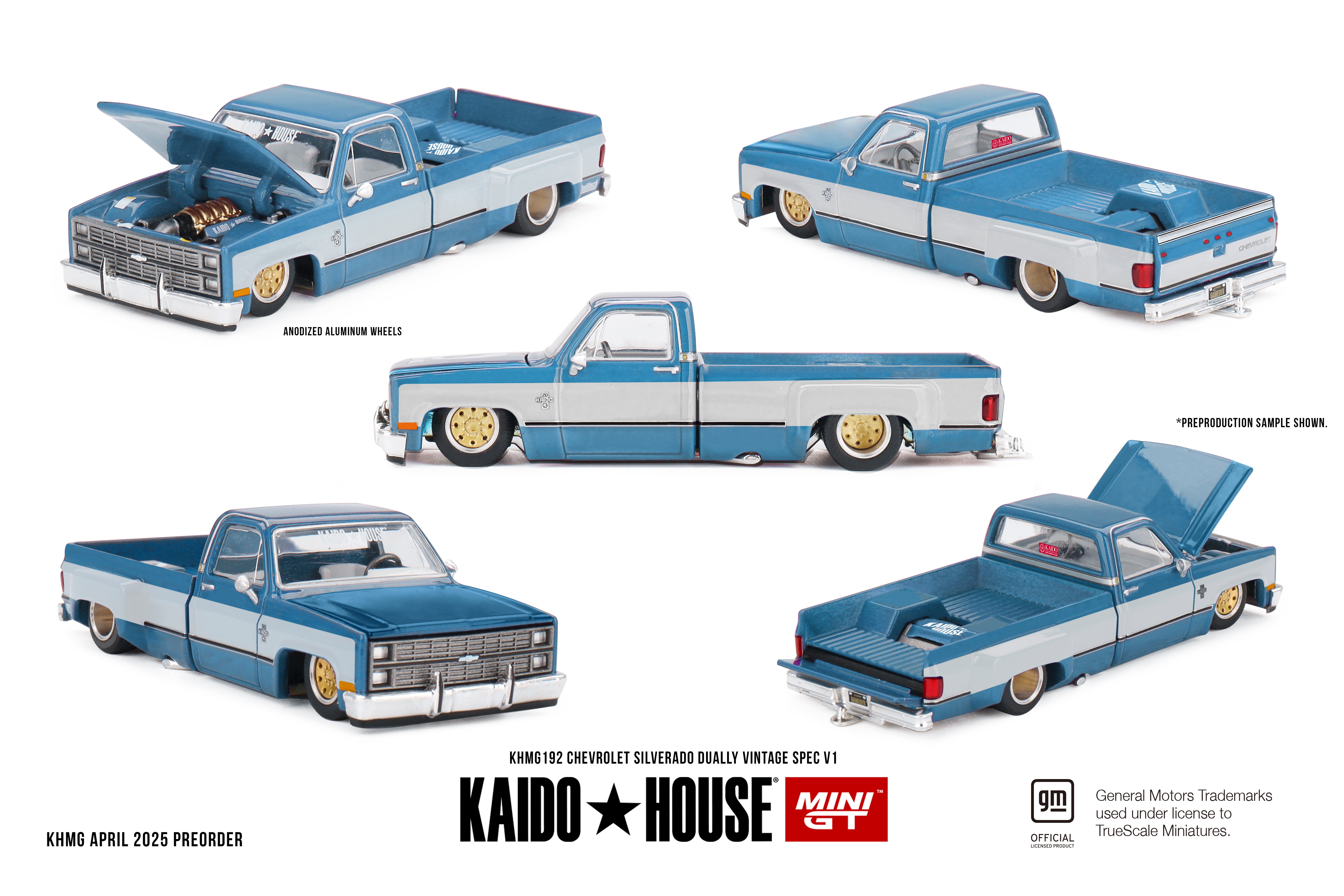Mini GT Kaido House Chevrolet Silverado Dually Vintage Spec V1