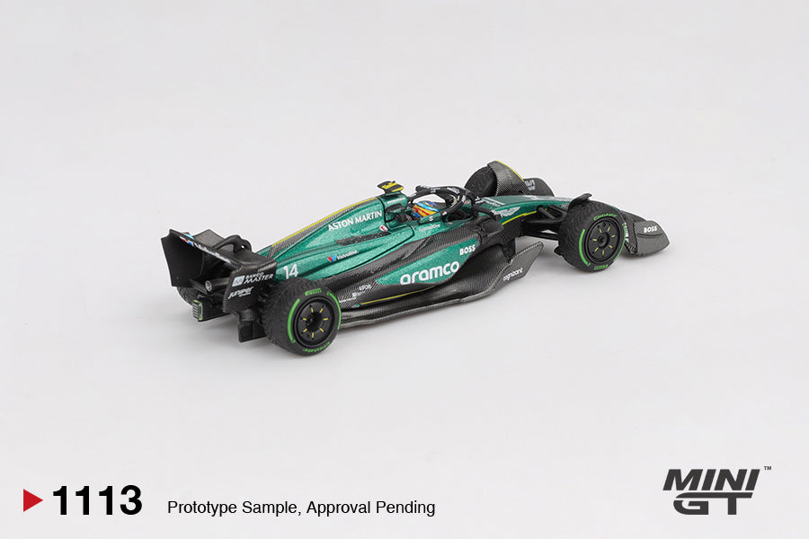 Mini GT Aston Martin AMR24 Canadian GP 2024 Fernando Alonso