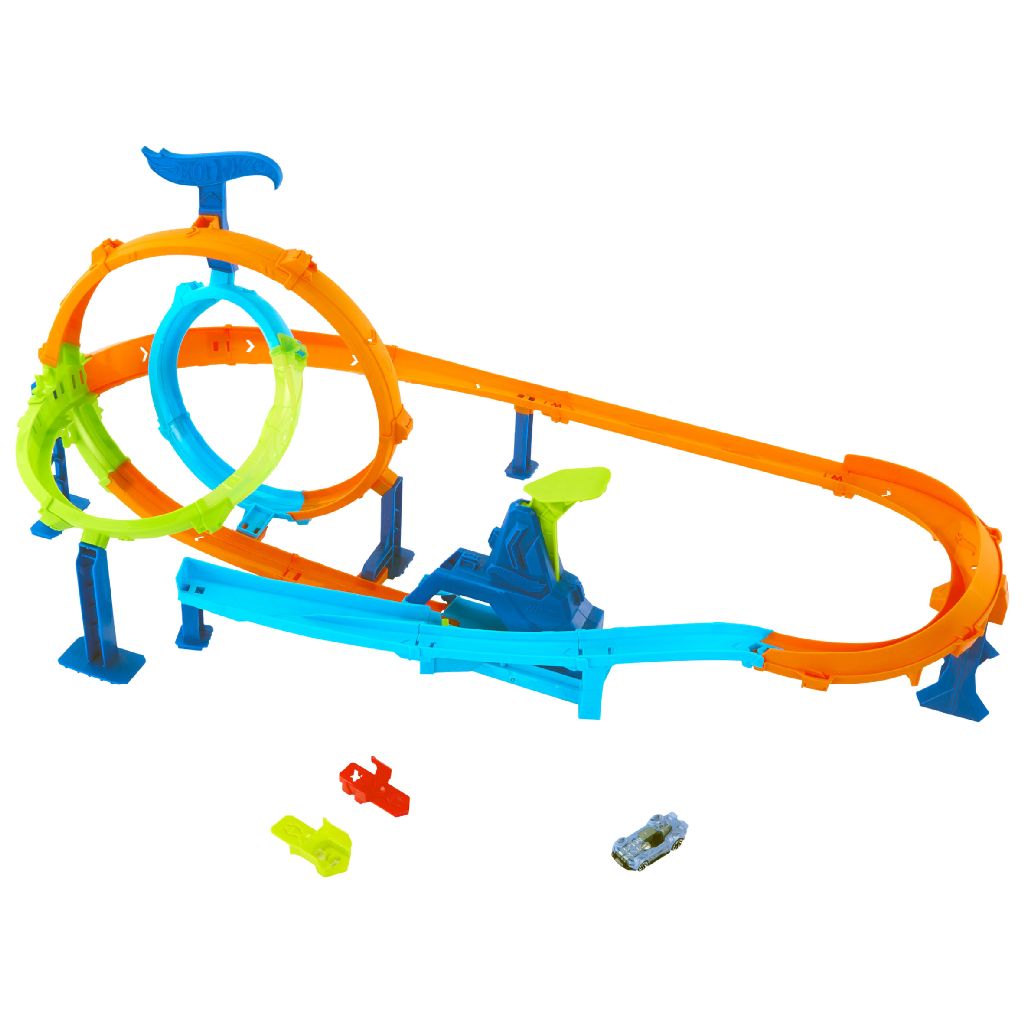 Hot Wheels Stunt Tracks Rapid Launch and Crash