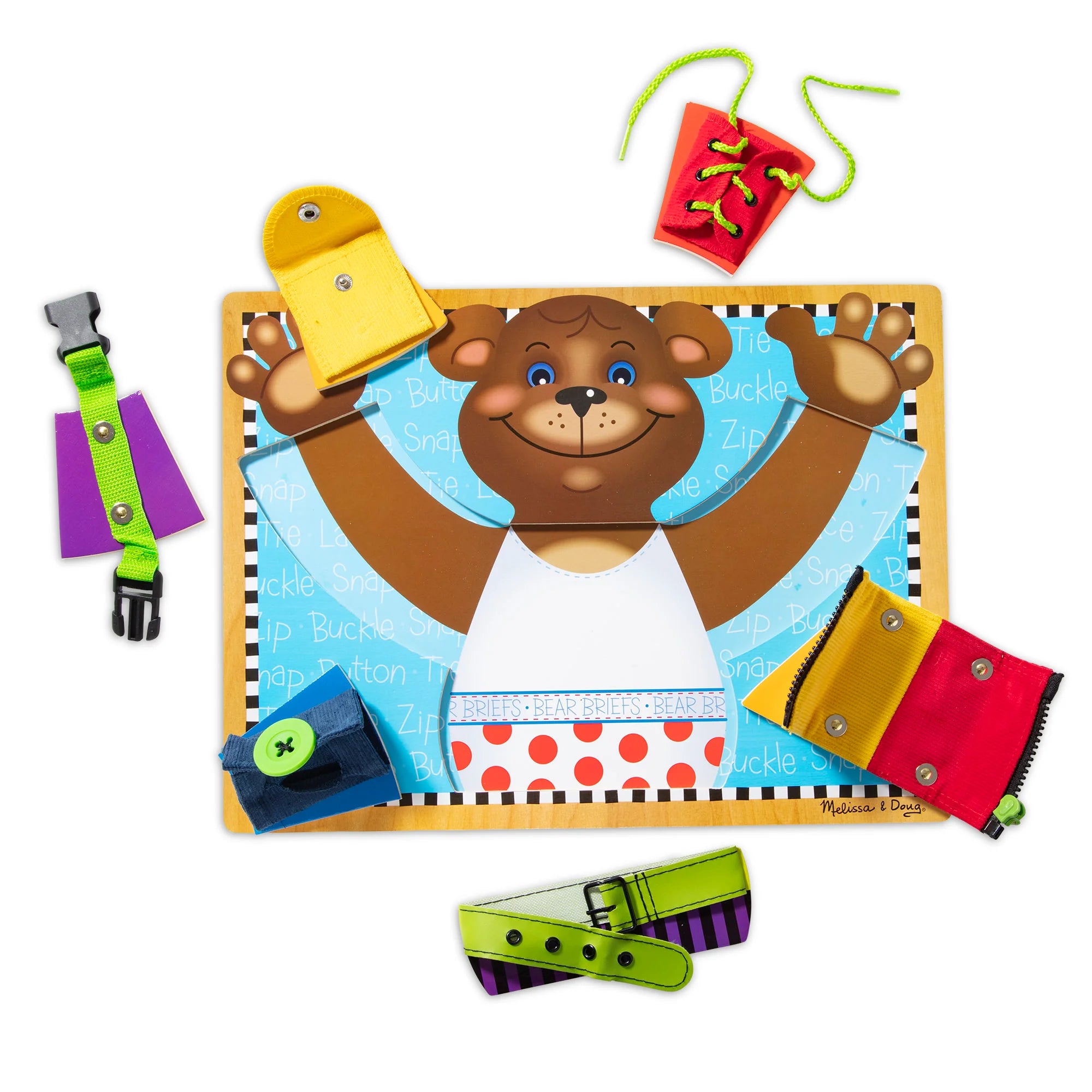 Melissa & Doug Wooden Basic Skills Puzzle Board