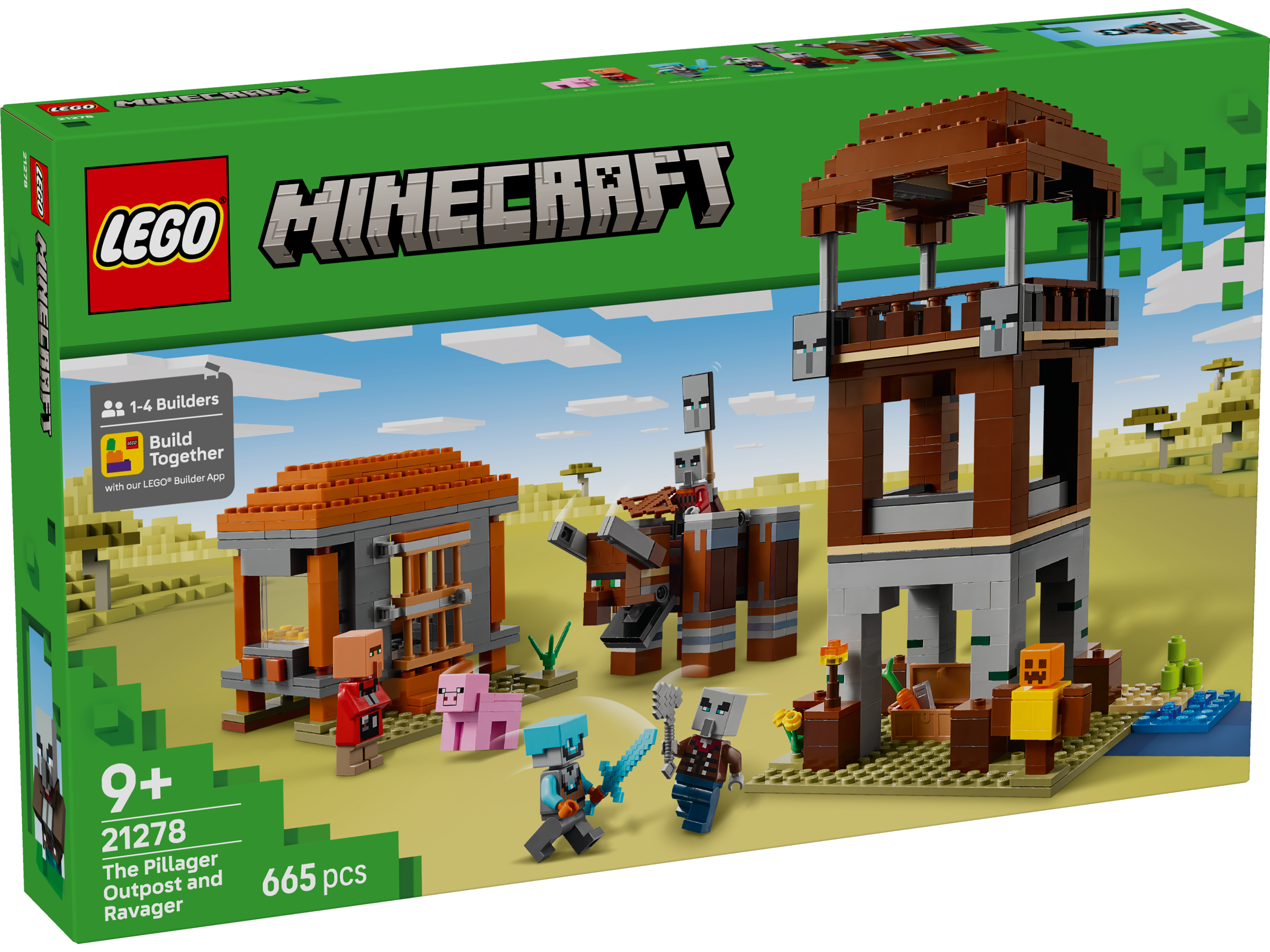Lego 21278 The Pillager Outpost and Ravager