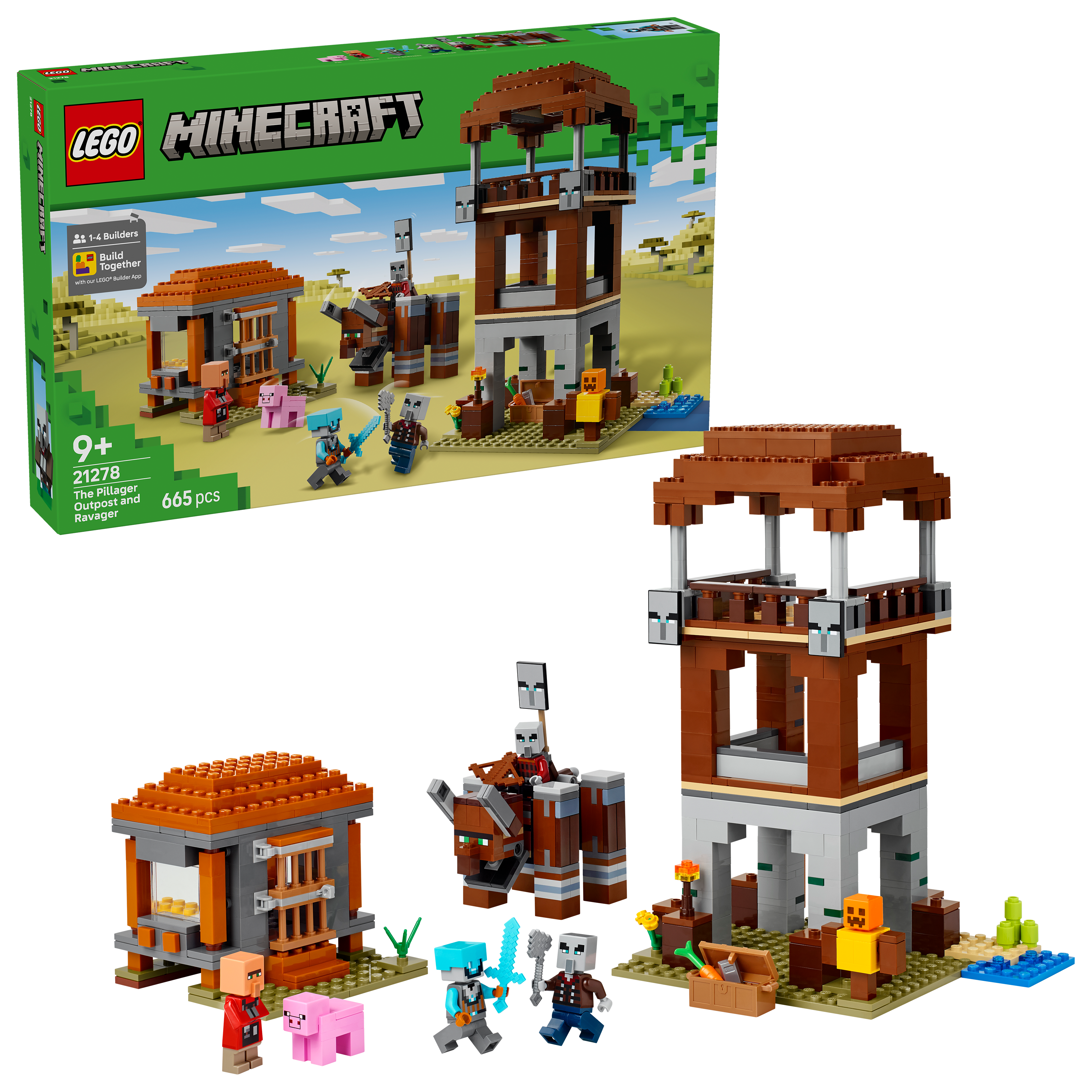 Lego 21278 The Pillager Outpost and Ravager