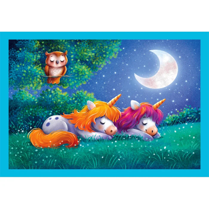 Clementoni A Day With Unicorns 4 in 1 Puzzle
